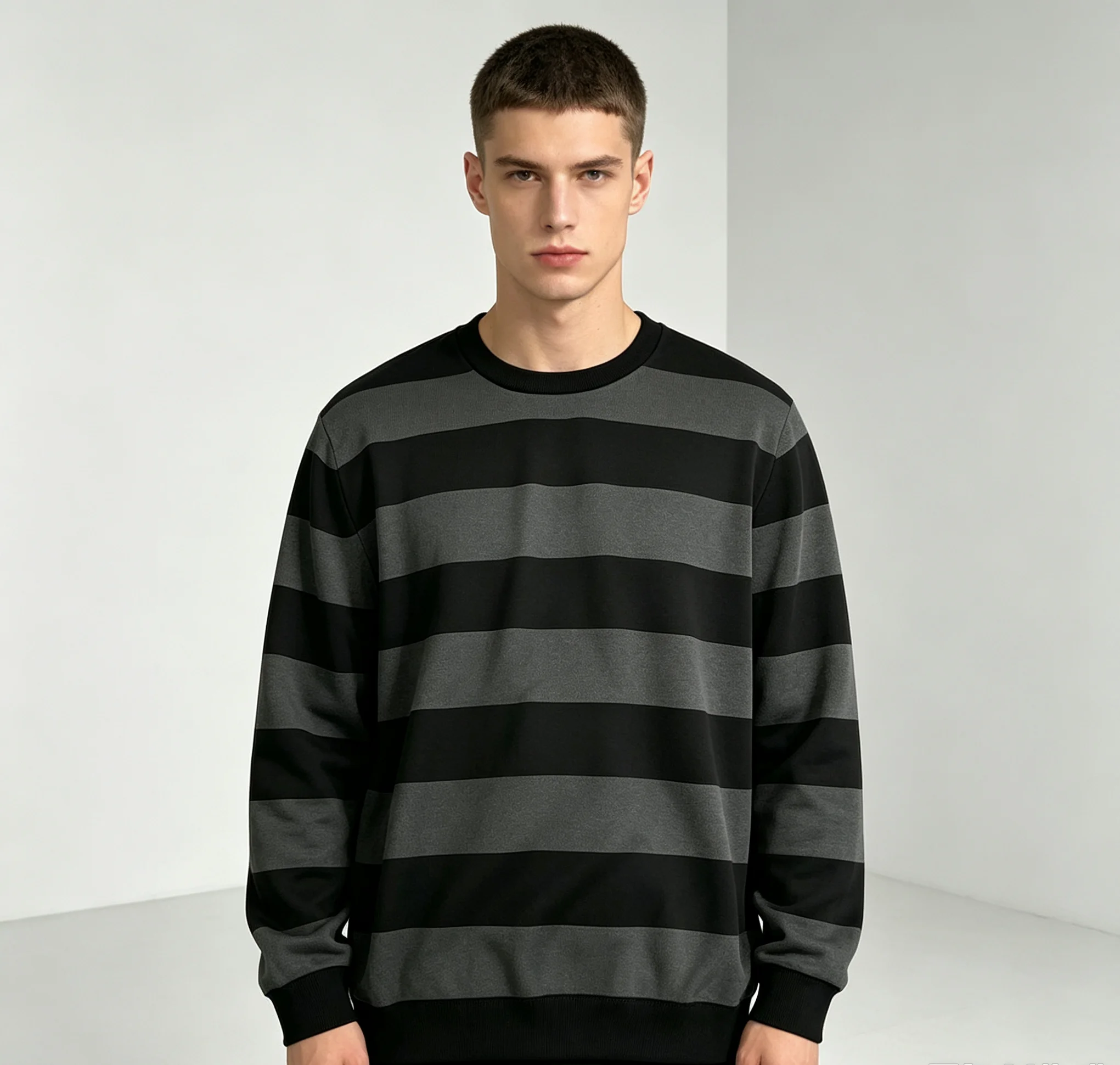 Golf Tees - Herren-Pullover mit V-Ausschnitt, Dollarzeichen-Print, langärmelig, lässiger
