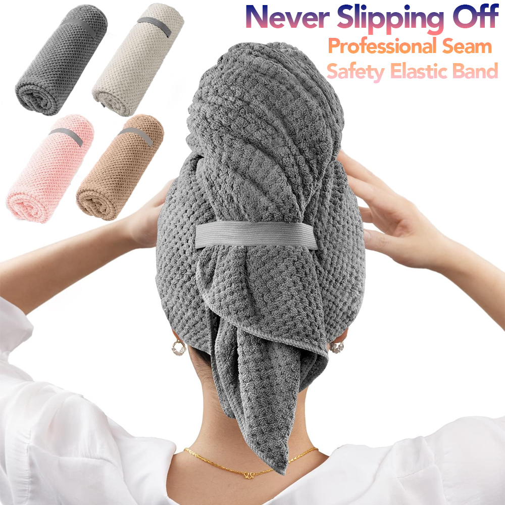 Golf Towel - Mikrofaser-Haarhandtuch, extra großer Wickeltuch, schnell trocknender