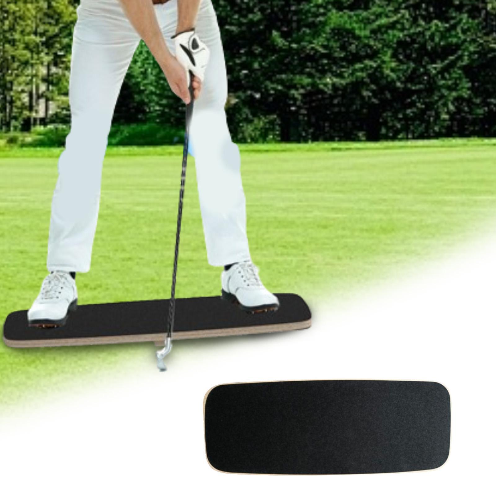 Golf Equipment Weight - Geschwindigkeits-Balance-Trainer aus Massivholz, Golf-Gewichtsverlagerungsplatte, Schwung-Trainingshilfe, tragbares