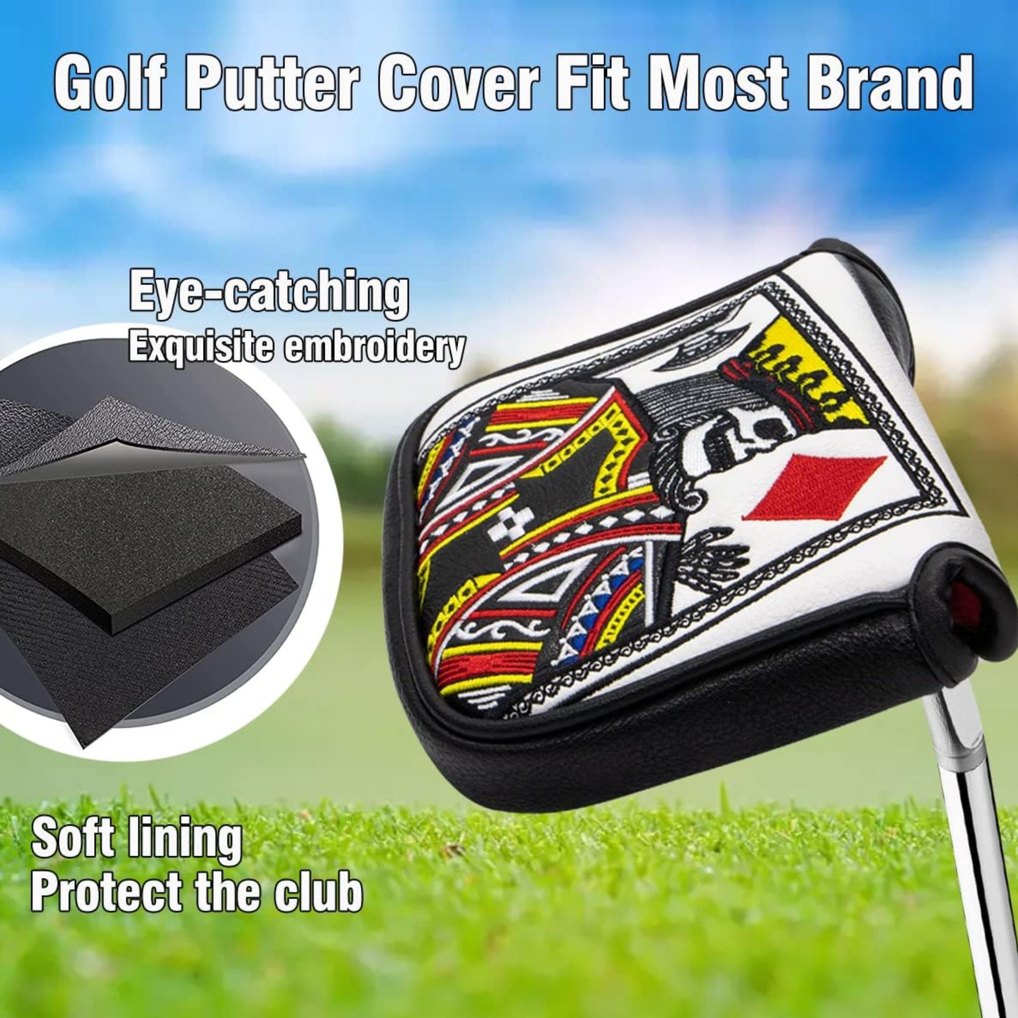 King Of Hearts bestickter Schl – Golf Tees Bewertung und Preis