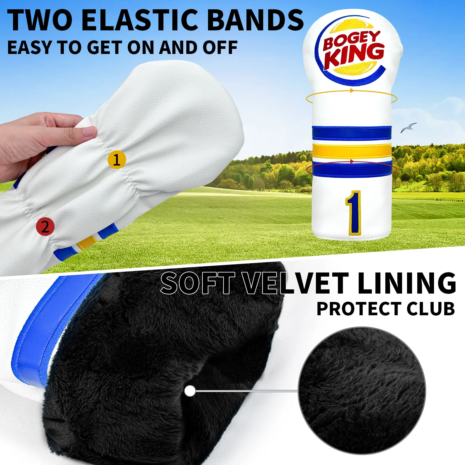 Weiße Golfschlägerkopfhaube, m – Golf Driver Bewertung und Preis
