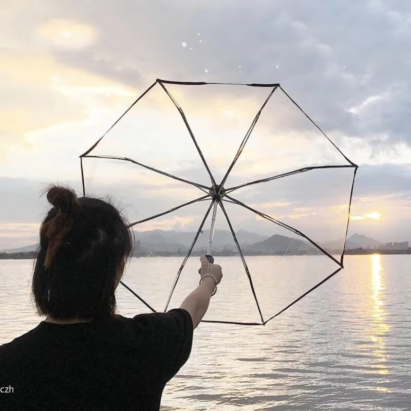 1 Stück – Koreanischer transpa – Golf Umbrella Large Bewertung und Preis